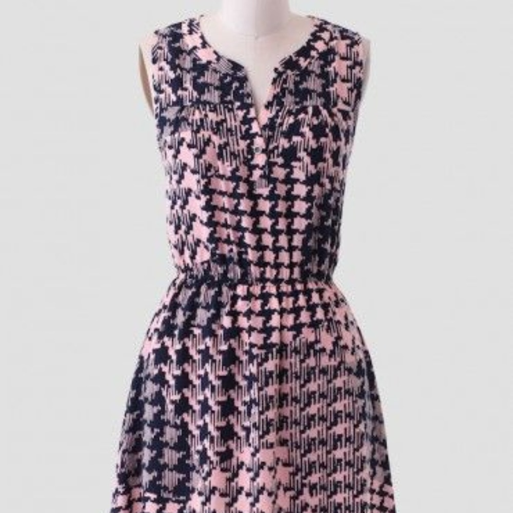 Abstract Houndstooth dress from Ruche